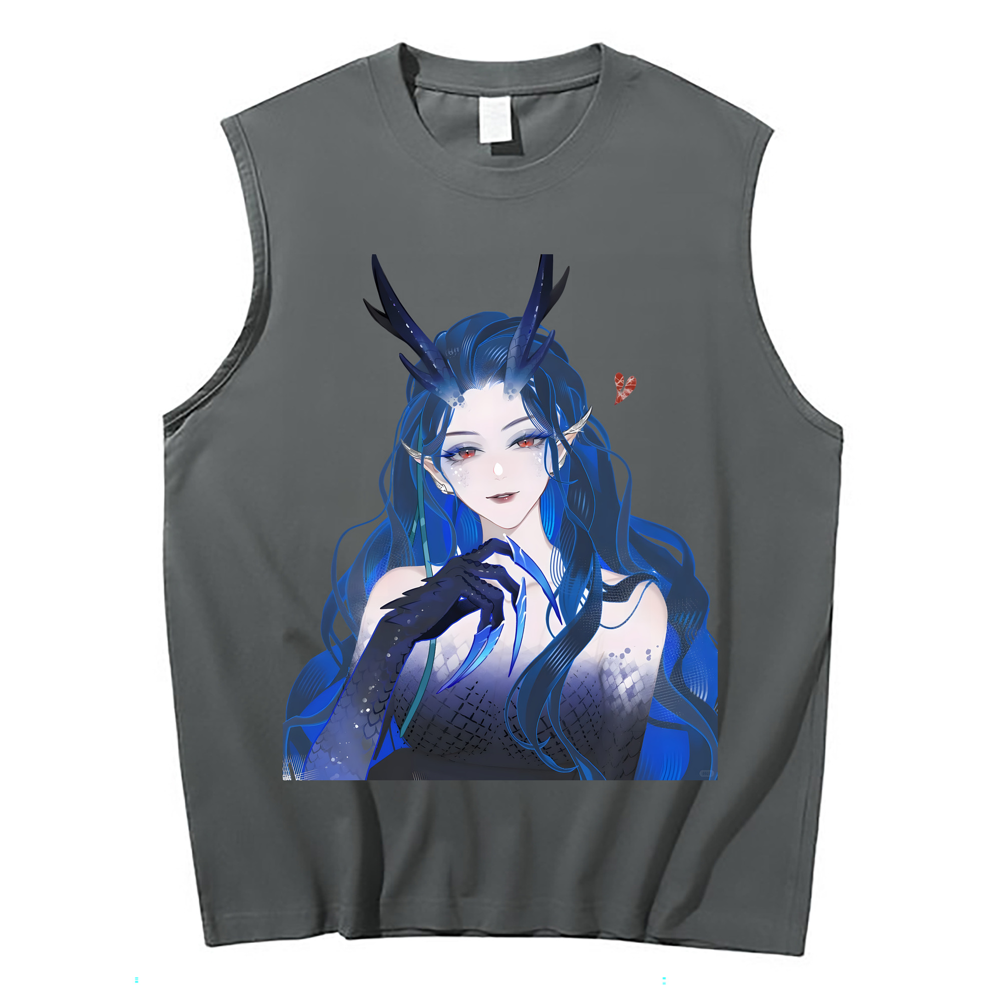 （画像用） Ne Zha 2 ナタ 魔童の大暴れ コットン100％タンクトップ（フロントプリント）